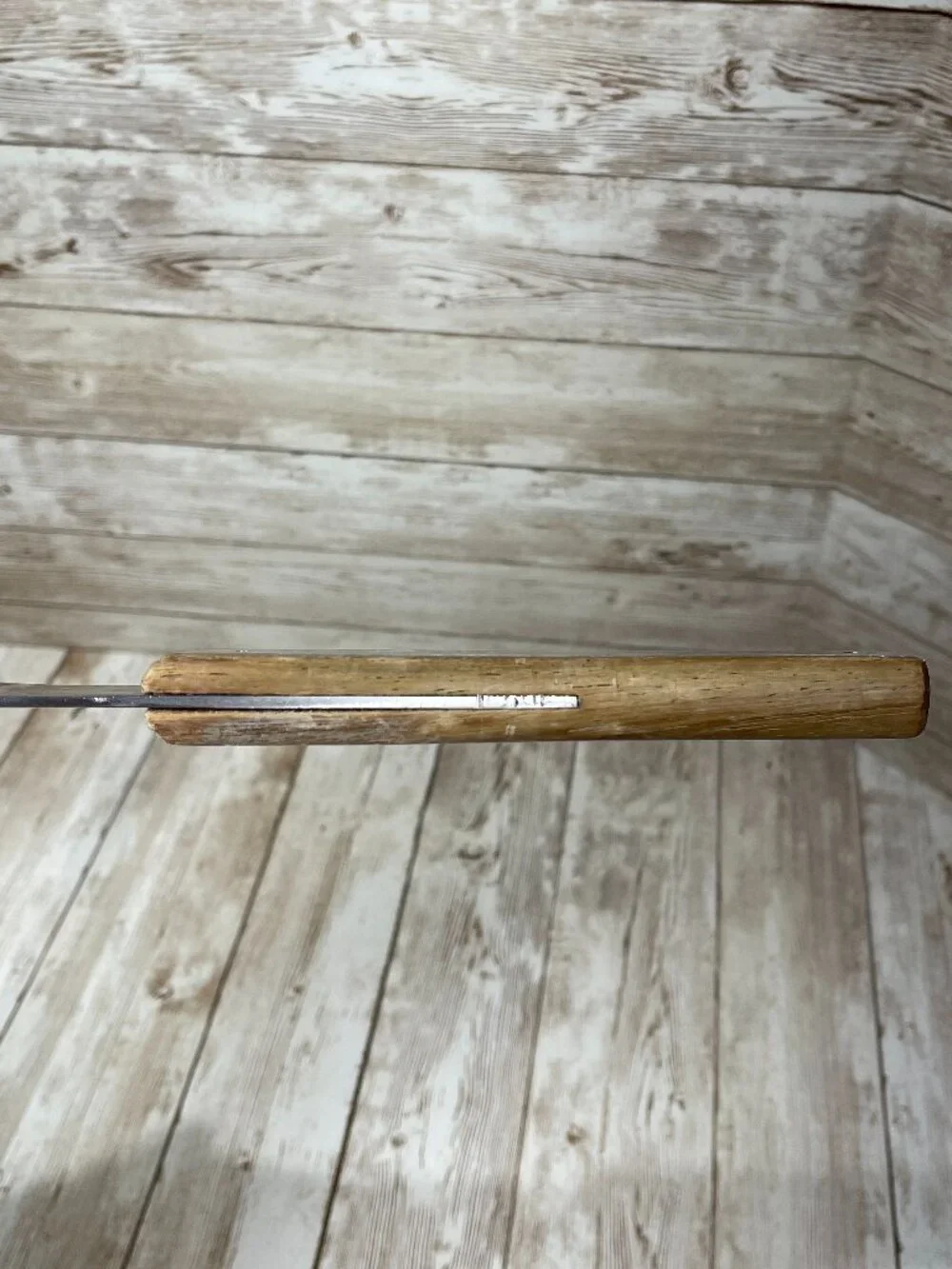 Vtg Vernco ICE CREAM SPADE SCOOP Stainless Steel Wooden Handle Star Oil Co 10